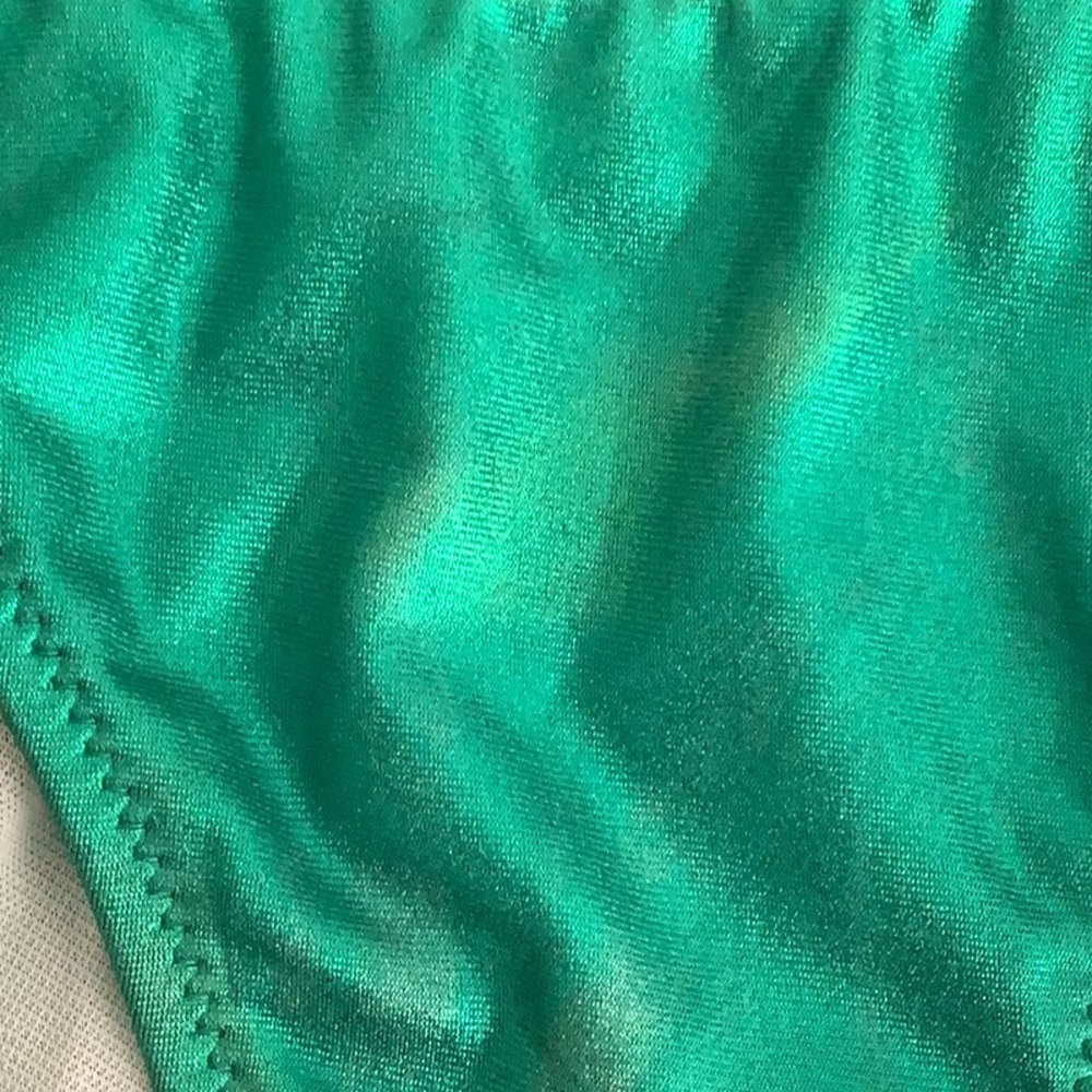 Metallic Vintage Siyaqi Emerald Green Bikini Set Size 40 - Picture 5 of 9